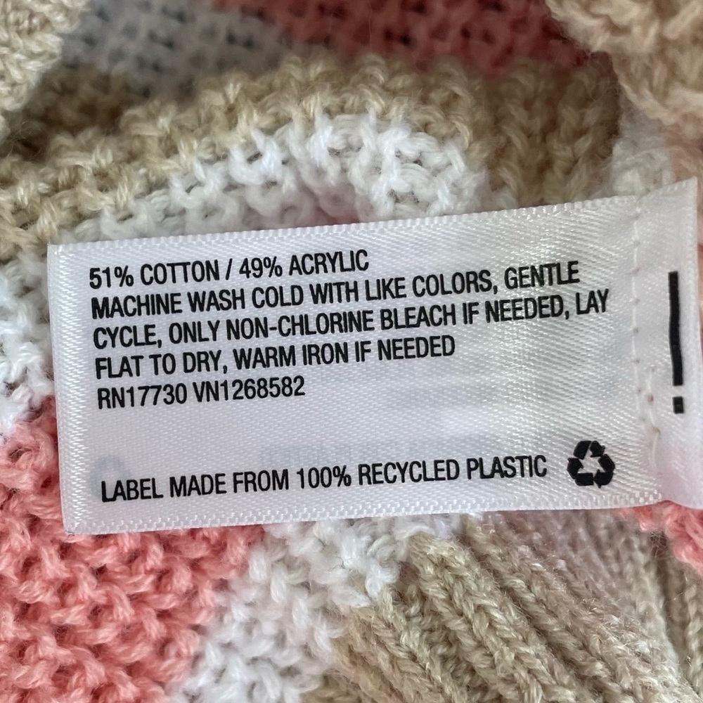 Wild Fable Striped Vneck sweater - Picture 5 of 6